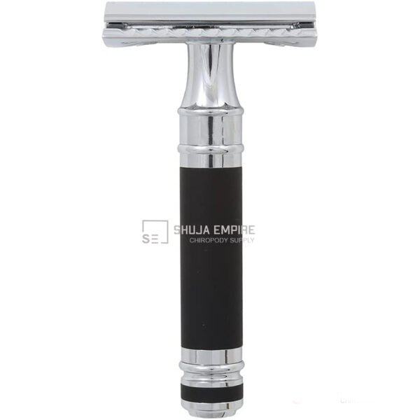 PREMIUM DOUBLE EDGE SAFETY RAZOR - BLACK HANDLE